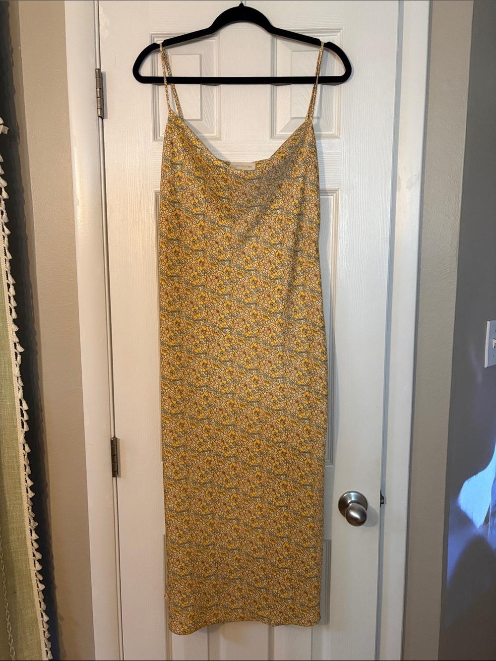 Cowl neck floral UO dress